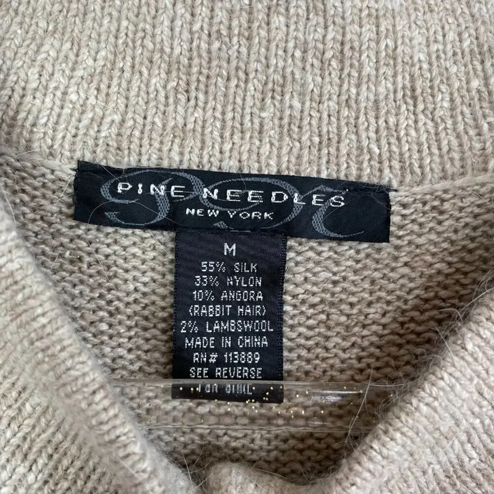 PINE NEEDLES Silk Sweater Vest Size M - Picture 4 of 6